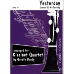 Image links to product page for Yesterday for Clarinet Quartet